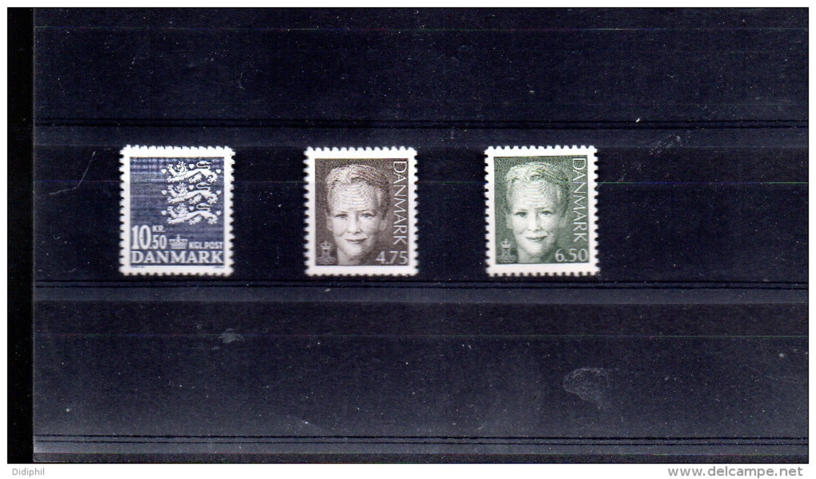 DANEMARK 1299 + 1300/1301** SUR DES SERIES COURANTES - Unused Stamps