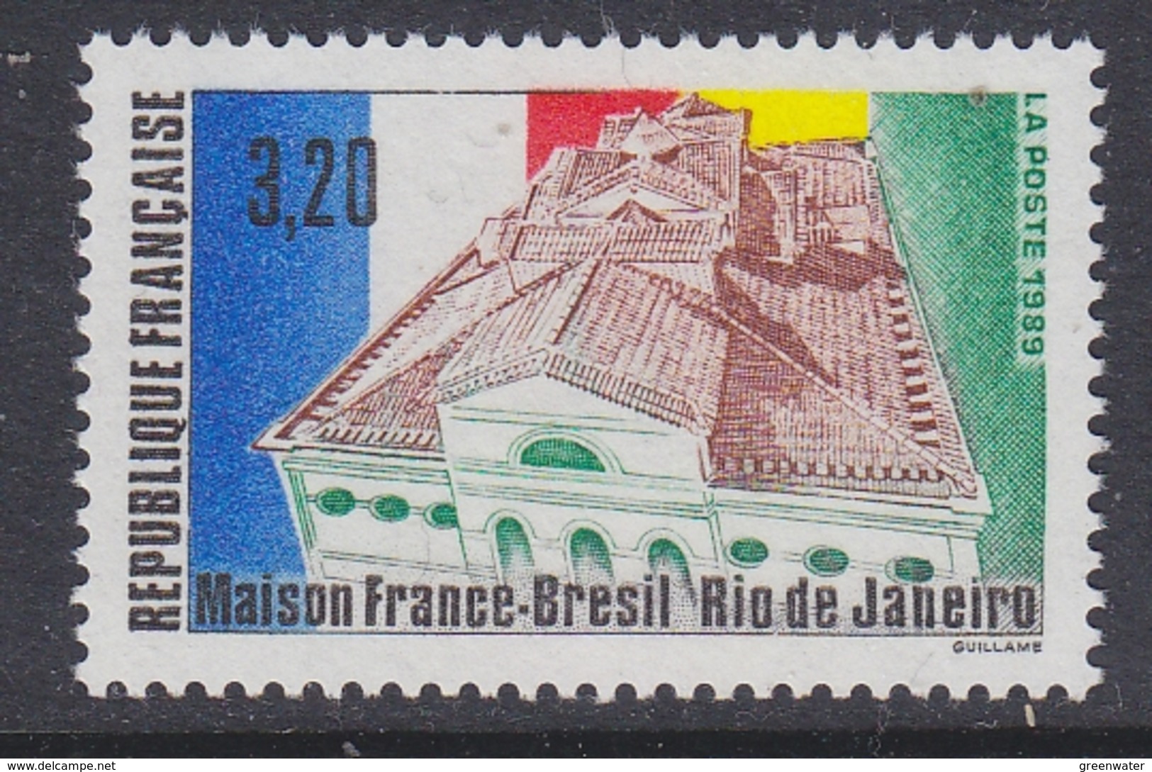 France 1990 Maison France-Bresil Rio De Janeiro 1v ** Mnh (FR156BH) - Ungebraucht