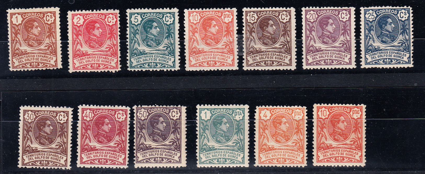 GUINEA 1909. ALFONSO XIII .SERIE BASICA  EDIFIL Nº 59/71  NUEVO SIN  CHARNELA    SES475GRANDE - Spanish Guinea