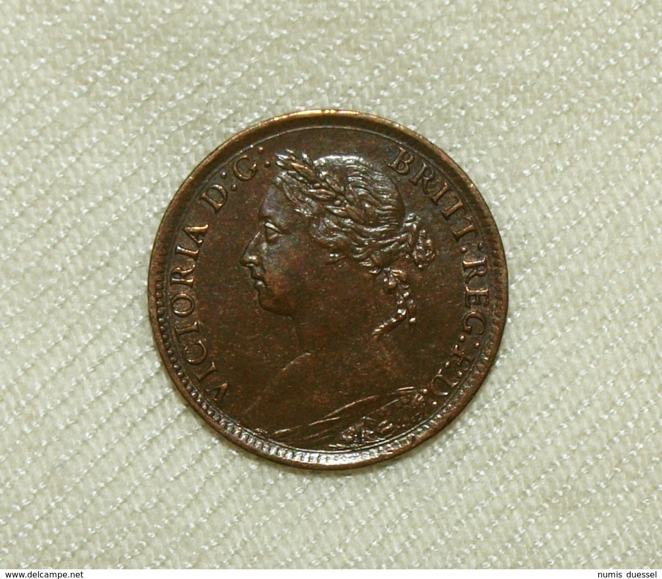 Großbritannien/Great Britain Victoria/Young Head, 1886, 1 Farthing Funz/AU - Otros & Sin Clasificación