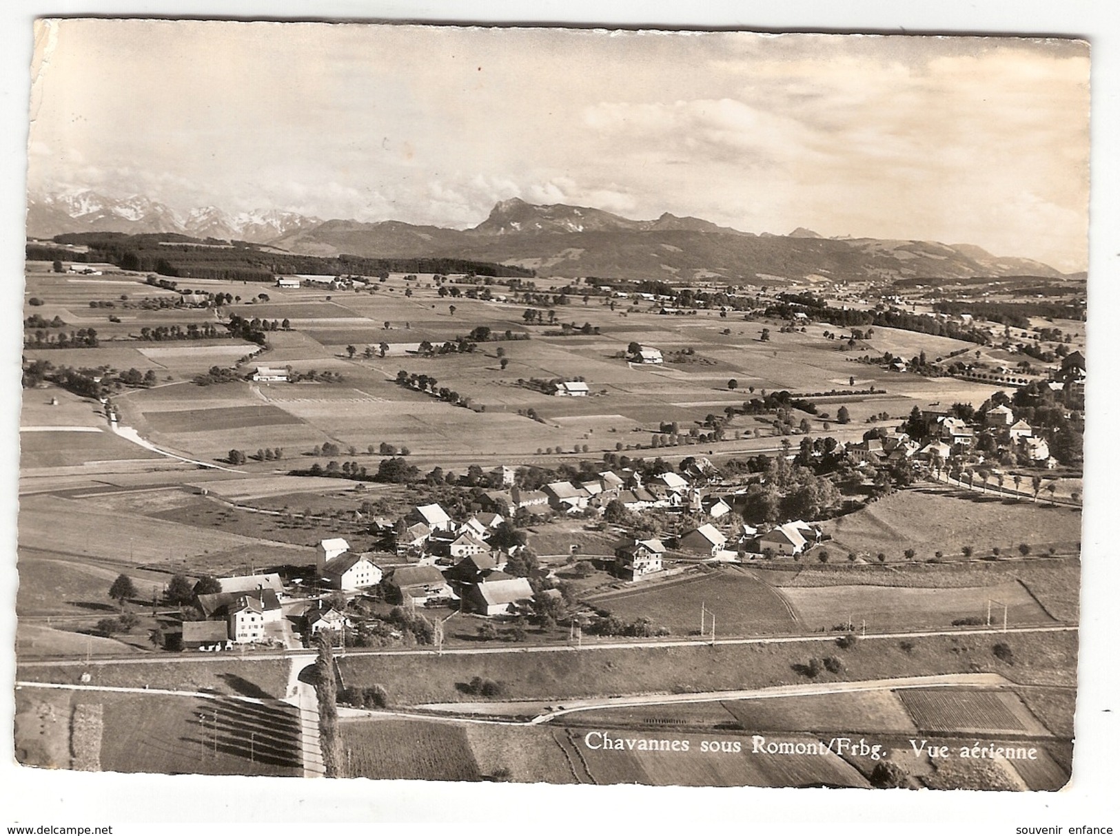 CP Chavannes Sous Romon Vue Aerienne Fribourg Suisse - Fribourg