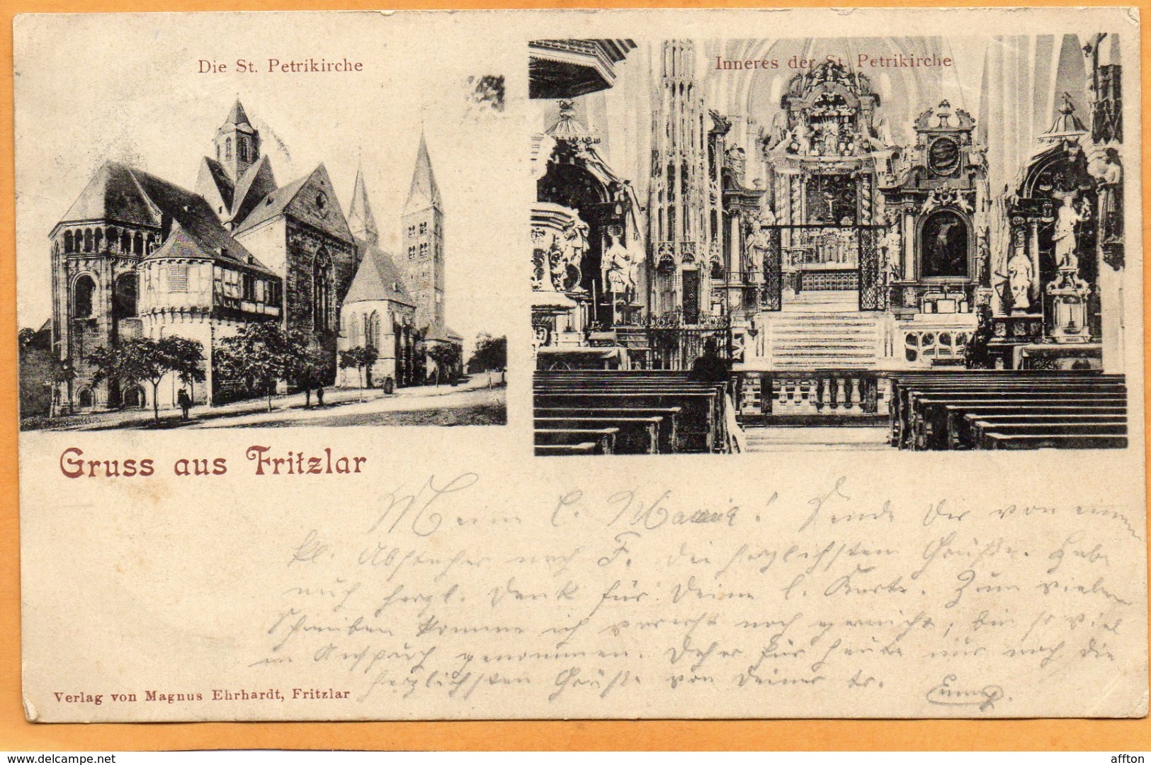 Gruss Aus Fritzlar 1902 Postcard - Fritzlar