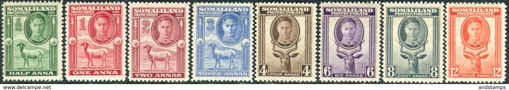 Somaliland 1938. Michel #77/84 MNH. KGVI (Ts31) - Somaliland (Herrschaft ...-1959)