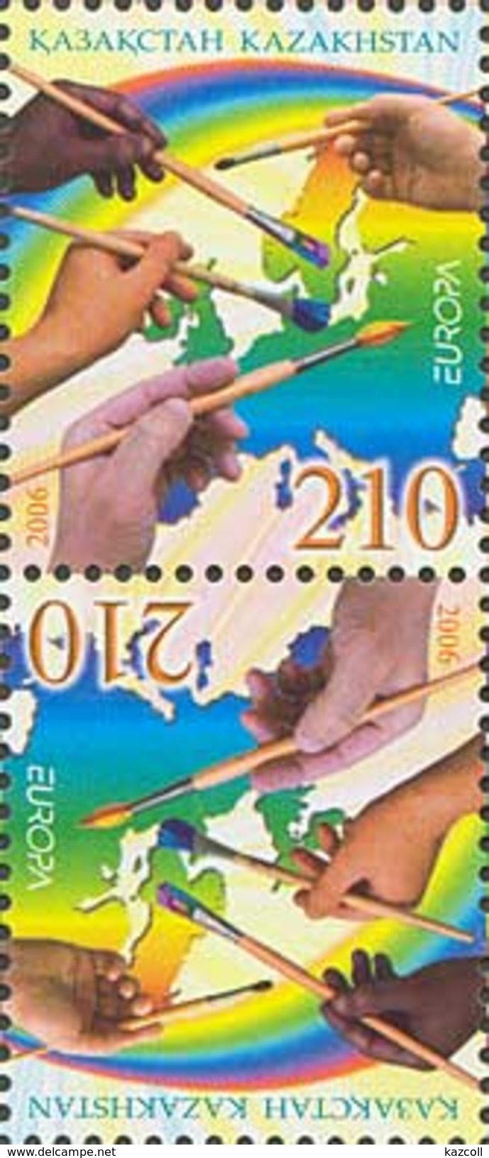 Kazakhstan 2006. Europa 2006. Integration. Mi#535 Tete-beshe - 2006