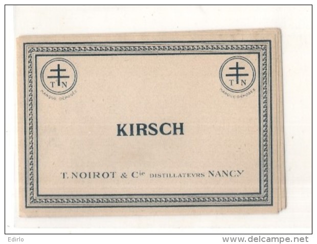étiquette  -  1900/30 - KIRSCH NOIROT - Nancy - - Whisky