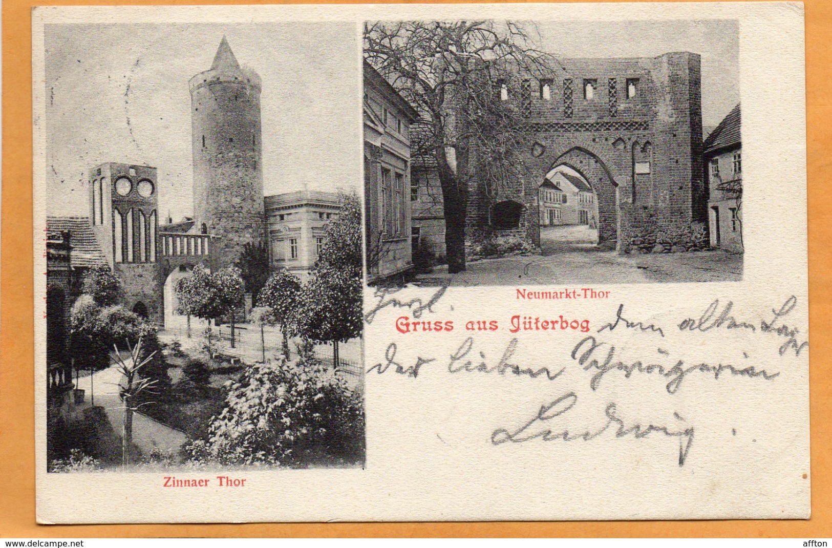 Gruss Aus Juterborg 1902 Postcard - Jueterbog