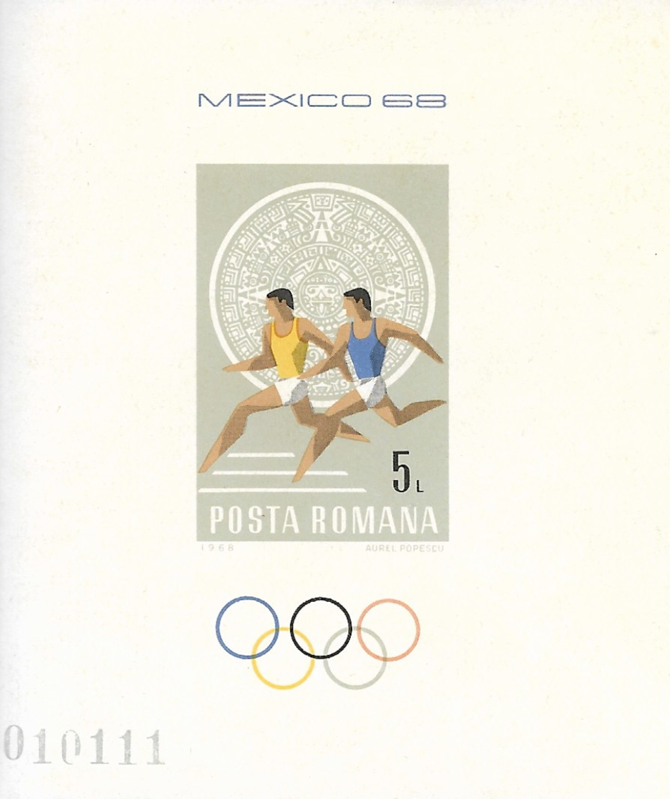 ROMANIA  MNH  JJ.OO. MEXICO  1968 - Sommer 1968: Mexico
