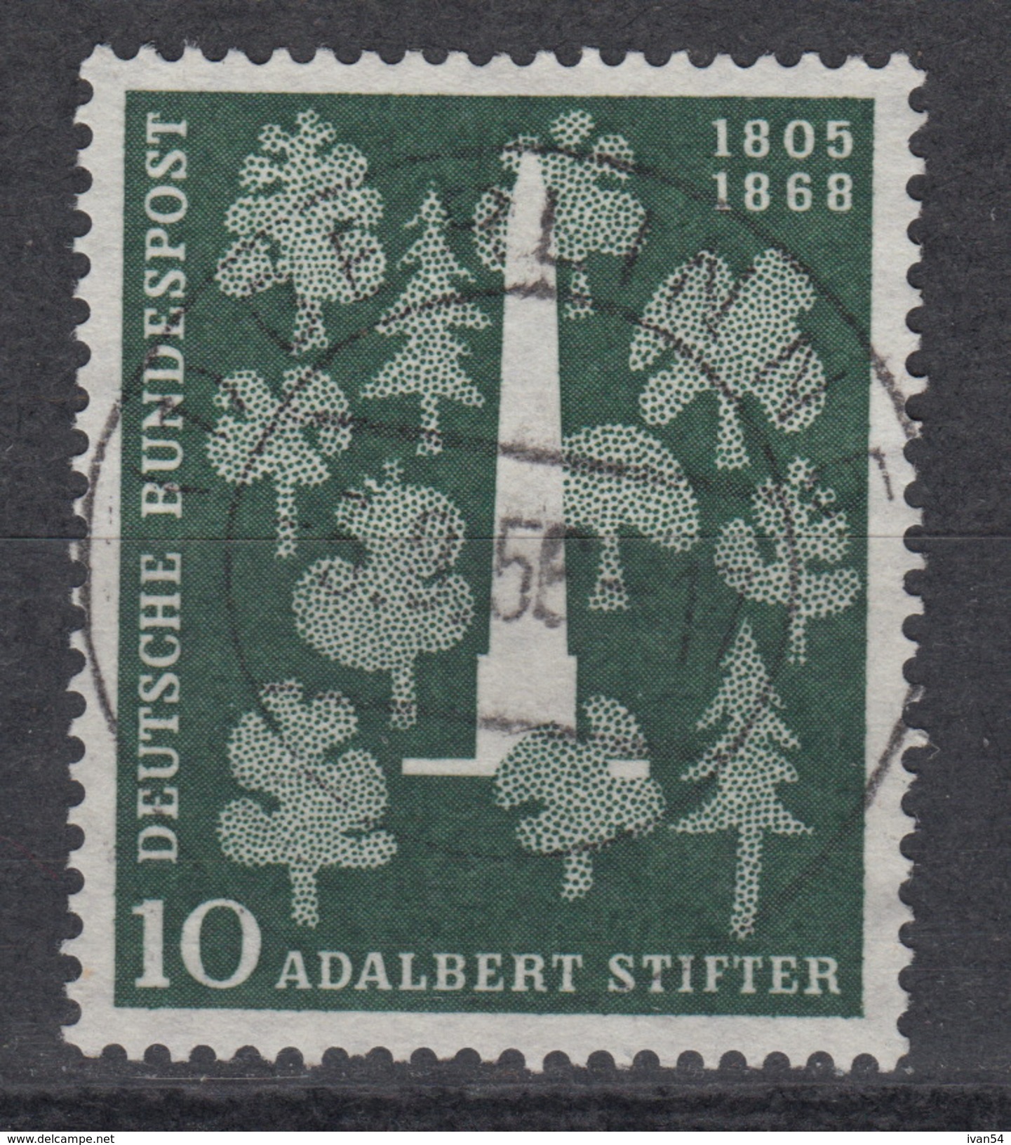 BUNDESPOST : N° 96 (0) &ndash; Adalbert Stifter (1955) - Gebraucht