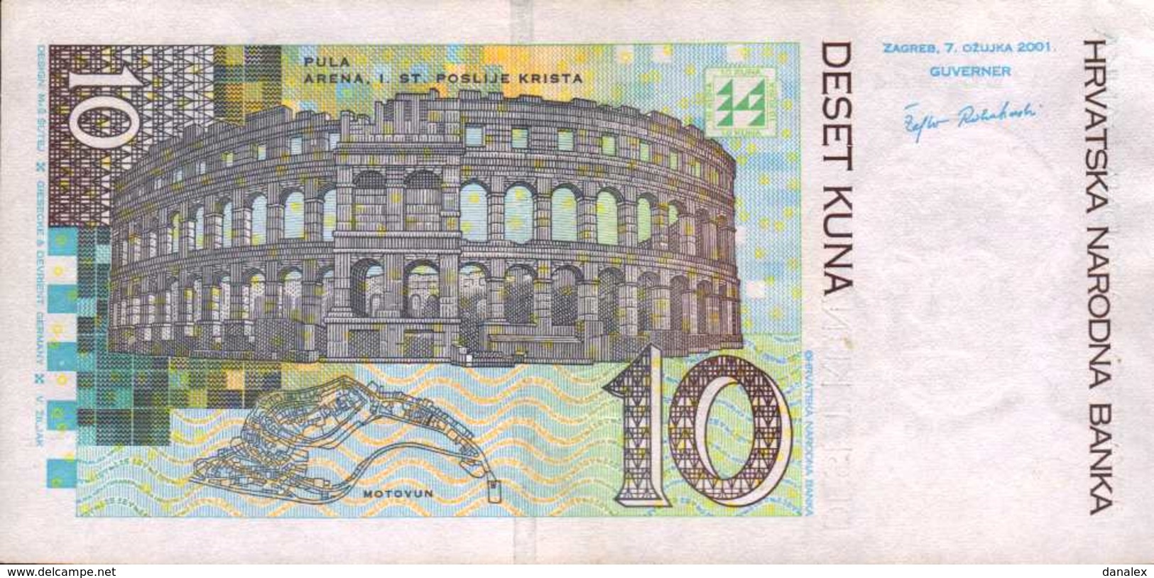 CROATIE 10 KUNA Du 7-3-2001 Pic  38  UNC/NEUF - Croatia