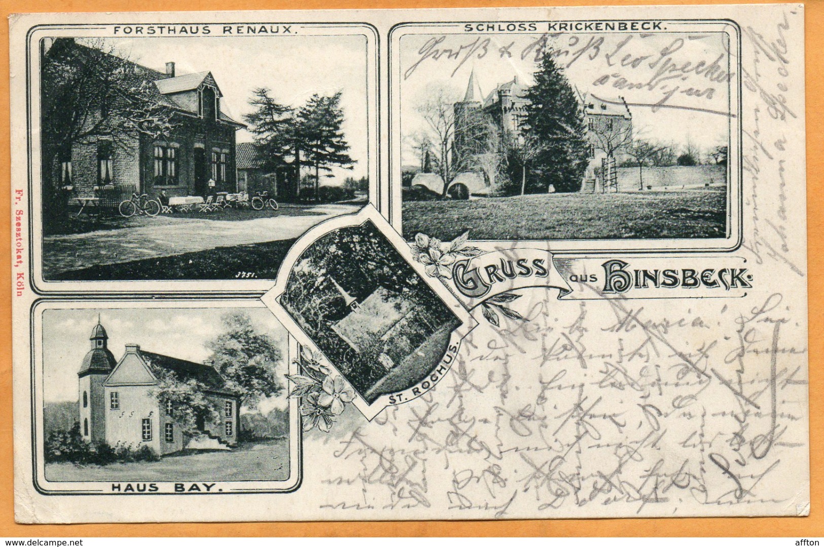 Gruss Aus Hinsbeck 1902 Postcard - Nettetal