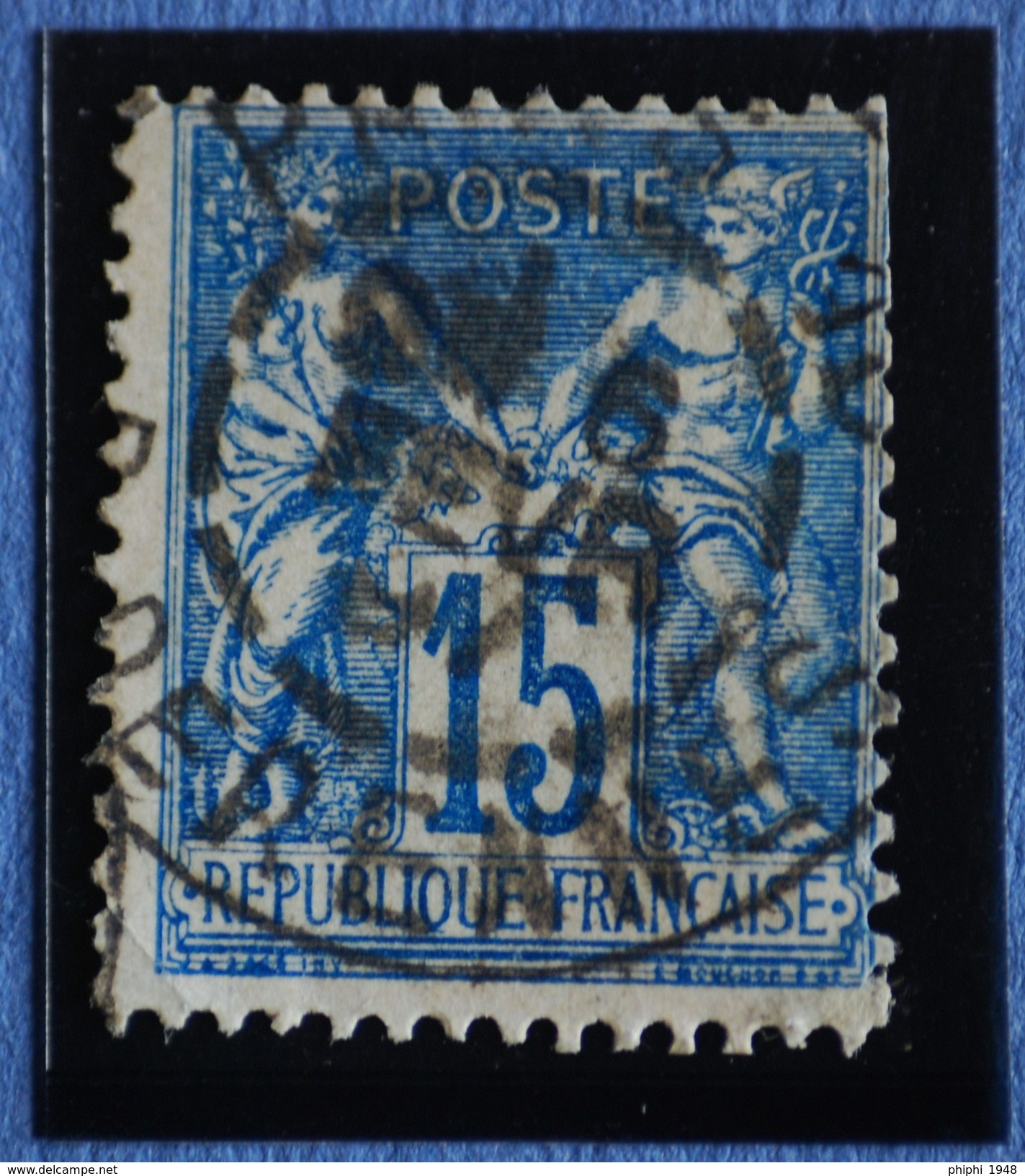 Sage N°101.Type II Ob.(CAD ) .PARIS Rue De Rennes 6 Fév 1897.( Bur 10 ) - 1876-1898 Sage (Type II)