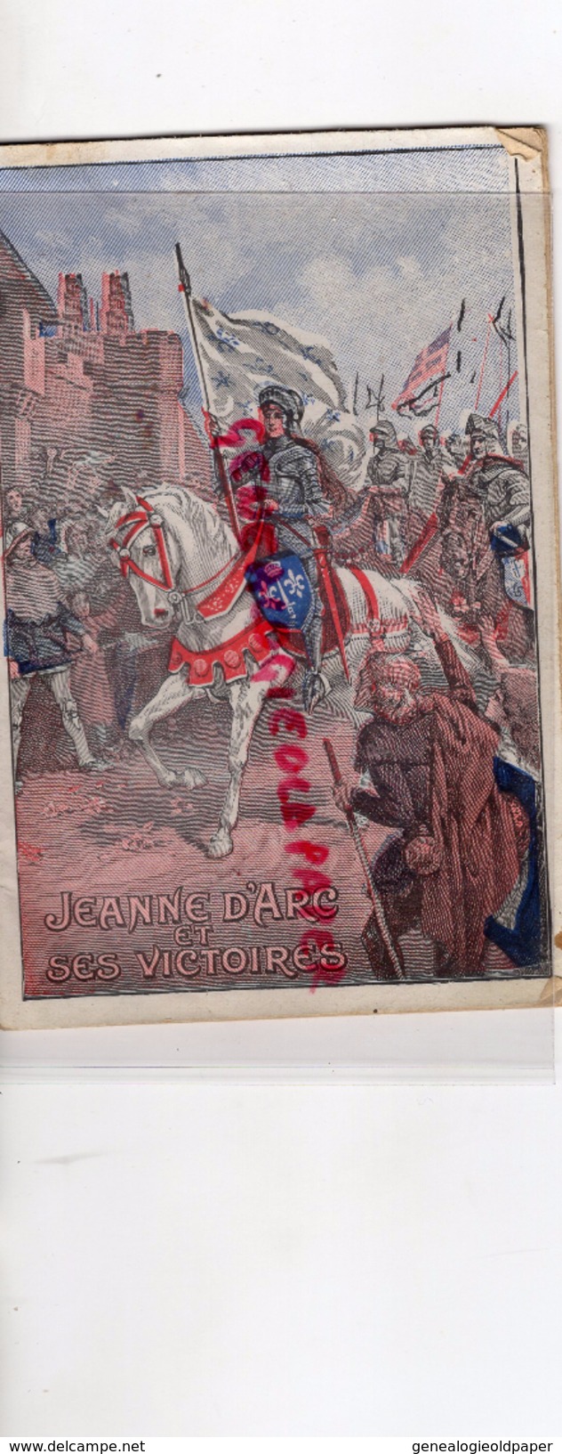 59 - LILLE - RARE CALENDRIER 1913- TISANE AMERICAINE DES SHAKERS M. FANYAU -PHARMACIEN PHARMACIE- JEANNE D' ARC - Tamaño Grande : 1901-20