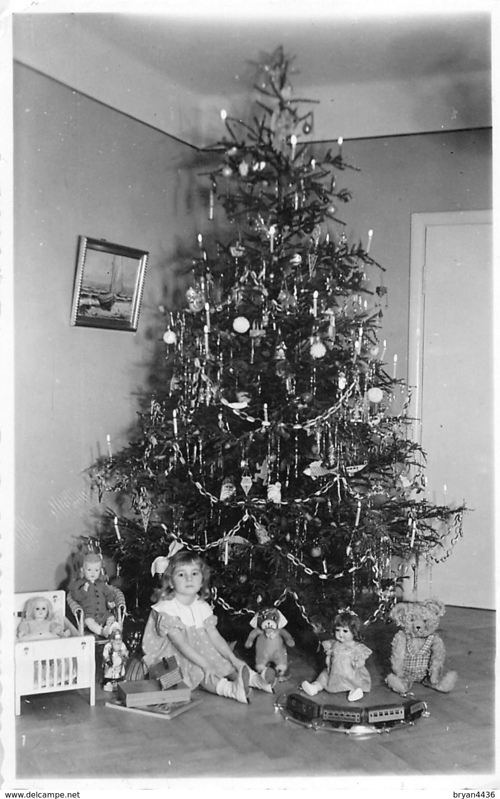 CARTE PHOTO - NOËL - THEMES. POUPEE, JEUX, JOUETS, FÊTE ;;; - Autres & Non Classés