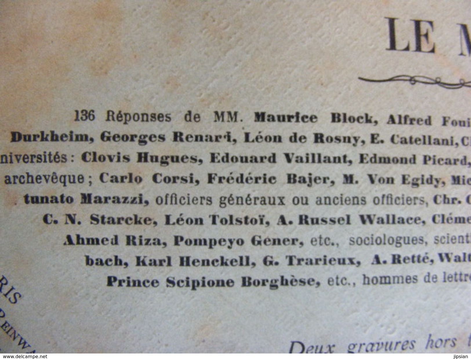 Revue Mai 1899 L' Humanité Nouvelle N° Spécial Revue Internationale Littéraire Politique Tendance Anarchiste -- GAR - Magazines - Before 1900