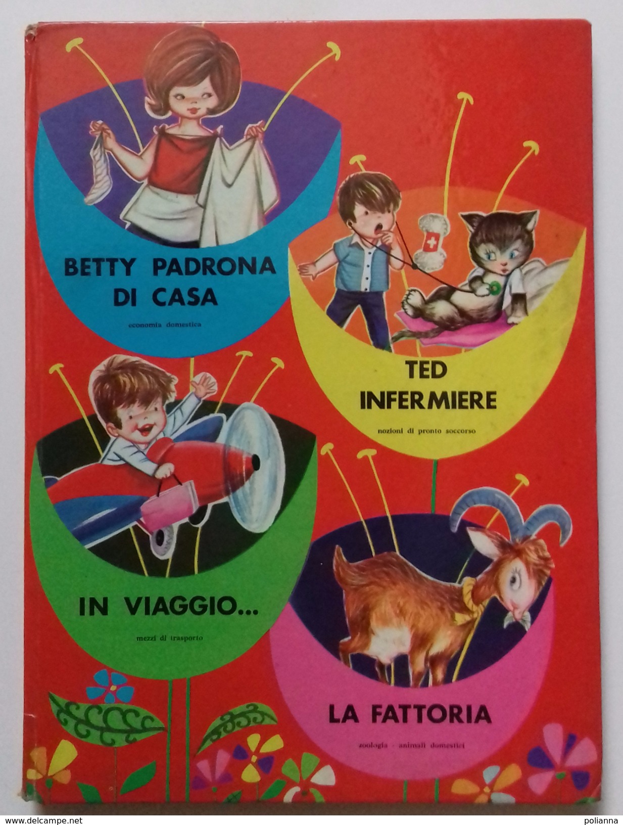 M#0T4 Collana "I Magnifici 4" BETTY PADRONA DI CASA TEDESCA INFERMIERE IN VIAGGIO LA FATTORIA Malipiero Ed.1970 - Antiguos