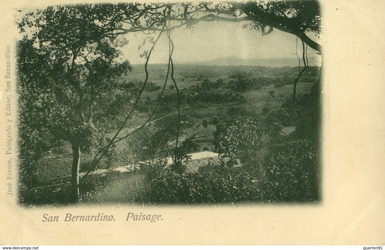 CPA (  Paraguay ), San Bernardino Palmar (petit Defaut  Bord Haut - Paraguay