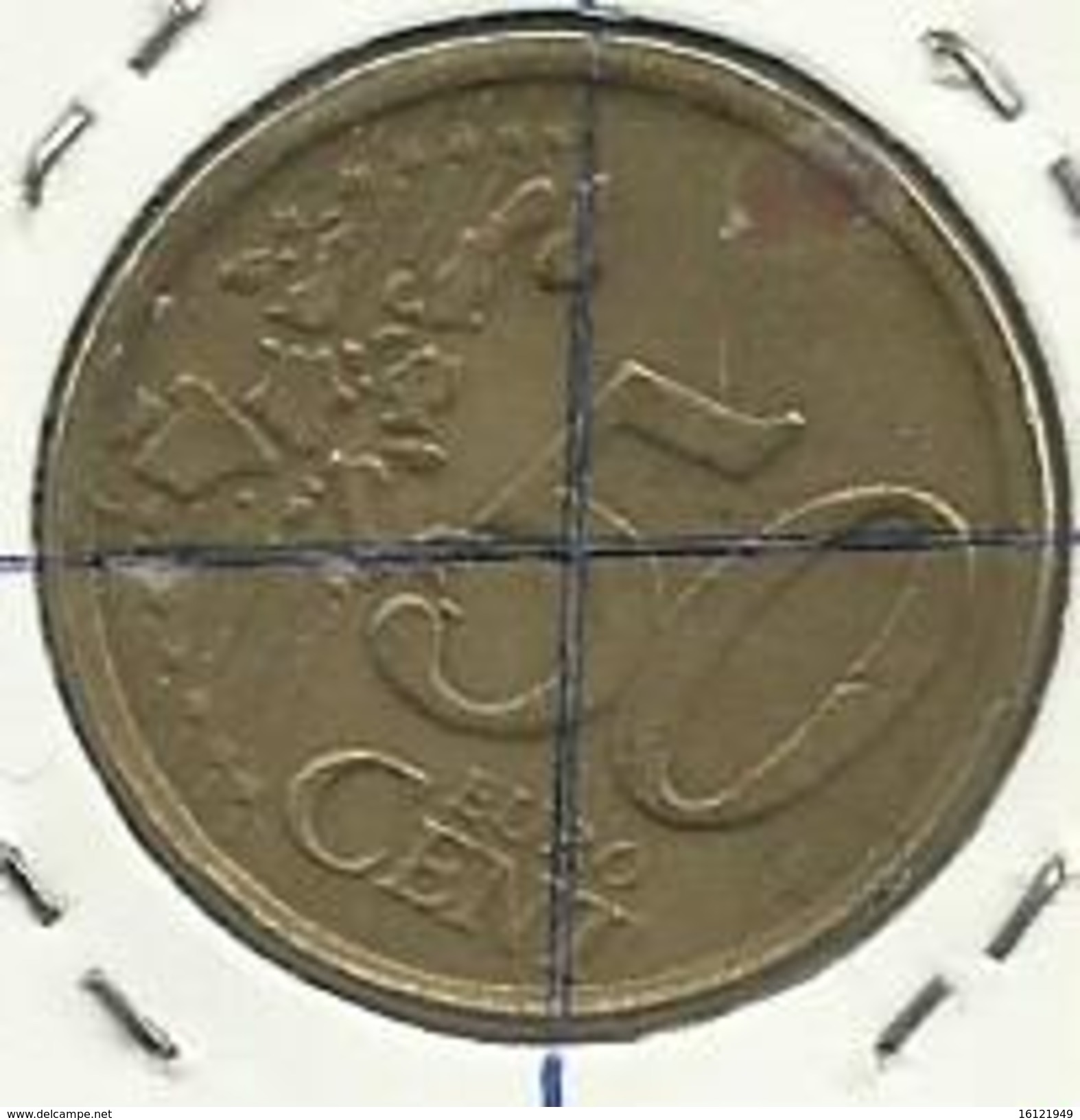 V66 - 50 CENT. ITALIA - VARIANTE 2002 - Errors And Oddities