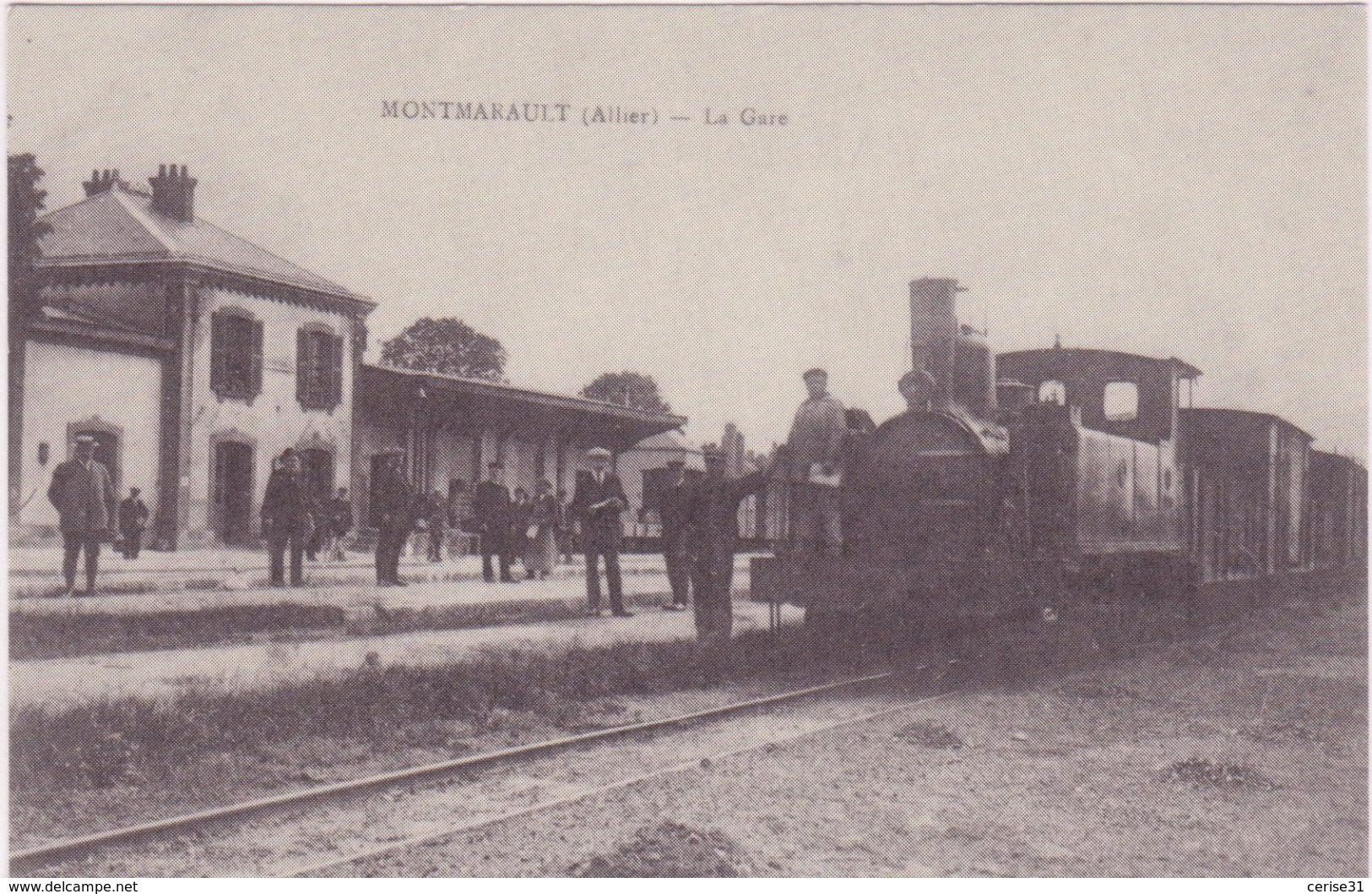 CPA -  MONTMARAULT - La Gare - Vichy