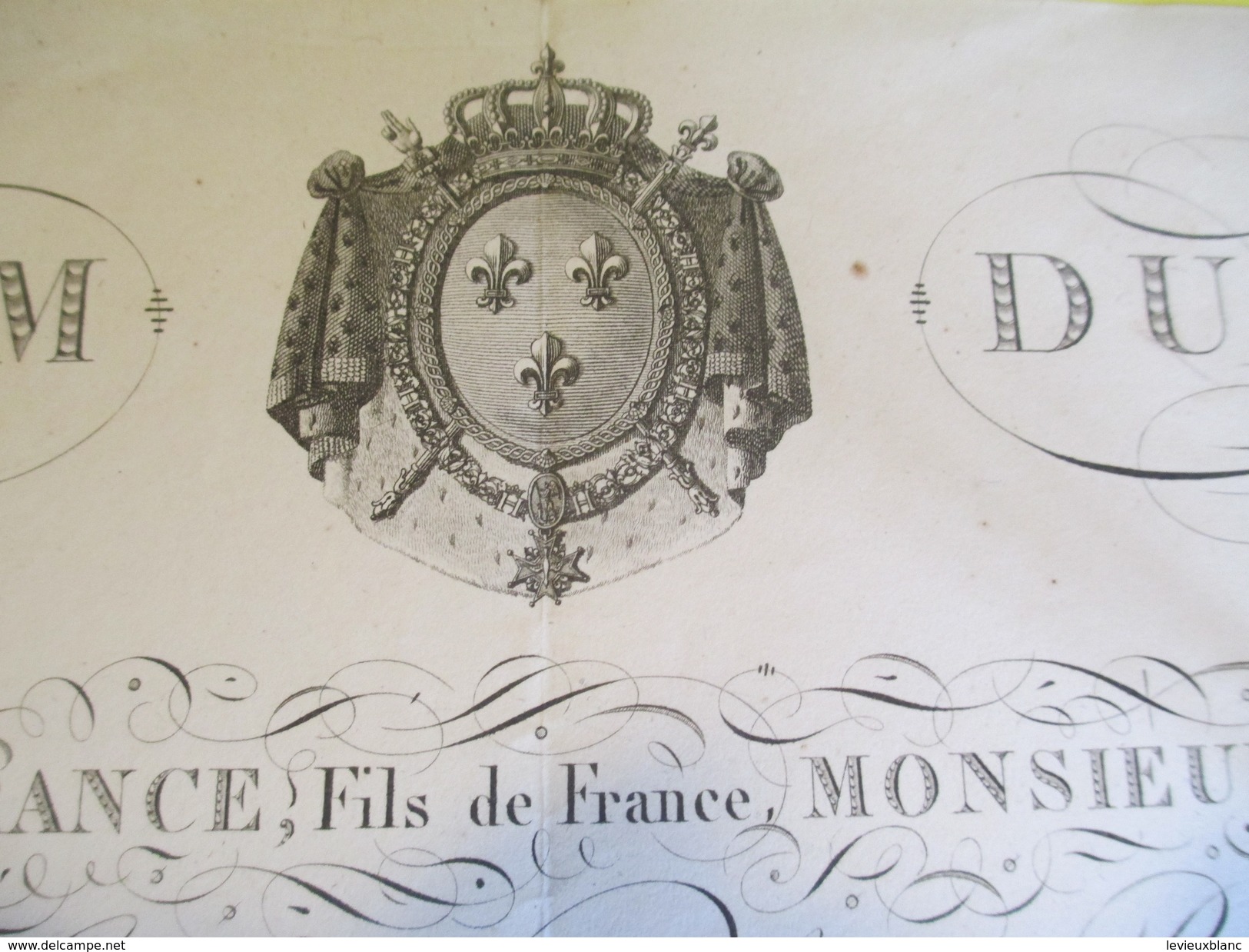 Brevet /Autographe/Charles Philippe De France,Comte D'Artois/Épernay Marne/Nomination/Hilaire/Lt Colonel/1818     DIP209 - Diploma & School Reports
