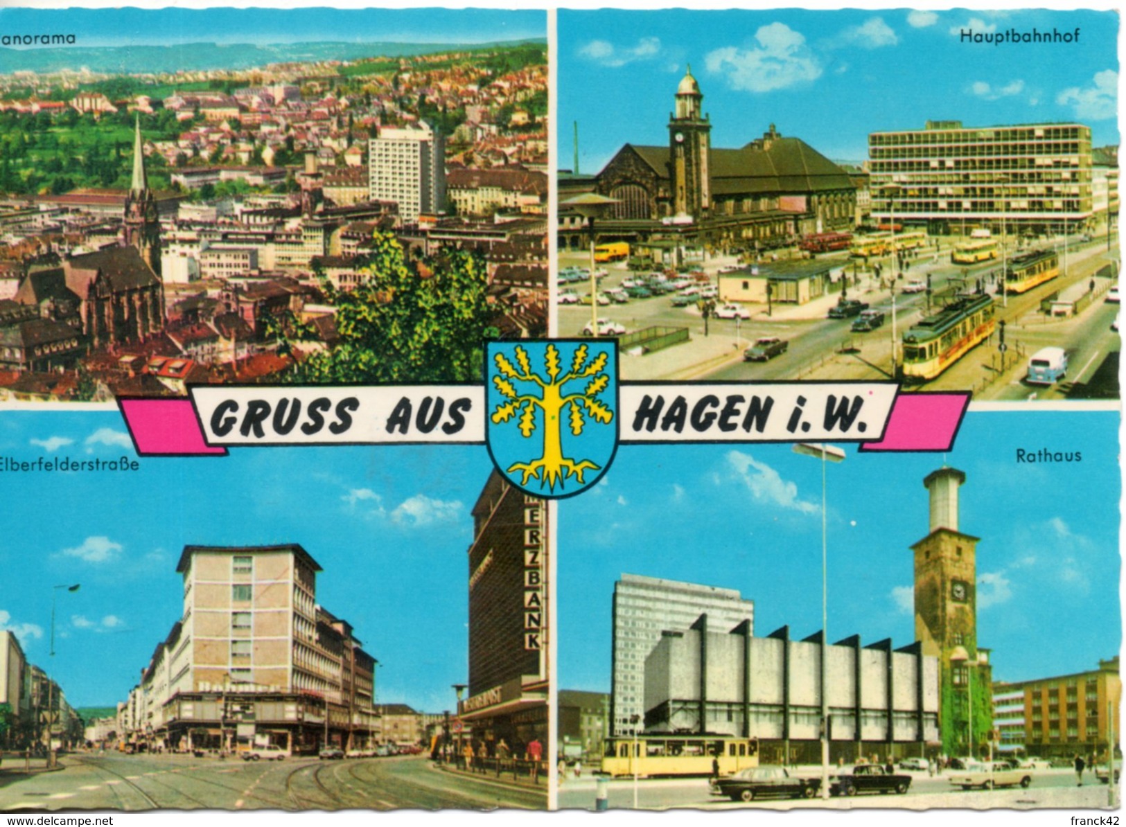 Allemagne. Hagen.  4 Vues. Grand Format - Hagen