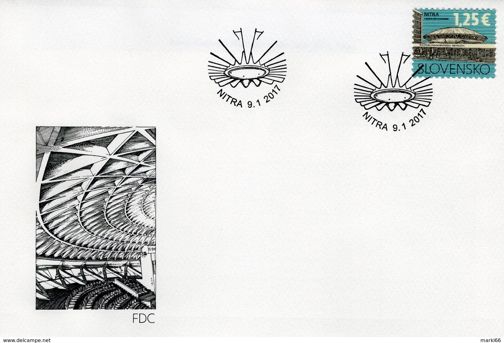 Slovakia - 2017 - Slovak Cultural Heritage - Slovak University Of Agriculture In Nitra - FDC (first Day Cover) - FDC