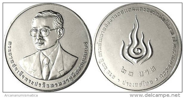 TAILANDIA  20  BAHT  NICKEL  2.013   “60º Aniversario Del Departamento De Desarrollo De Energia"    SC/UNC   T-DL-10.616 - Tailandia