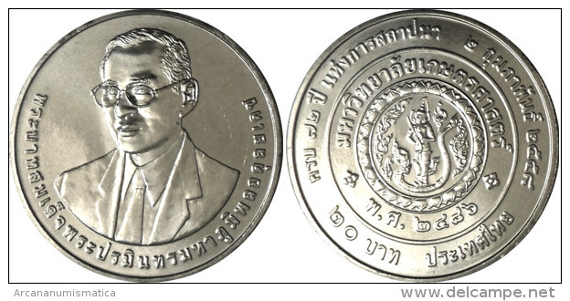 TAILANDIA  20  BAHT    2.014  “72º Aniversario De La Universidad De Kasetasrt”    SC/UNC   T-DL-10.919 - Tailandia