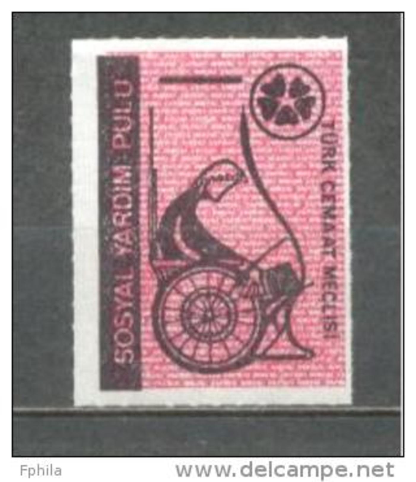 1970 NORTH CYPRUS TURKISH SOCIETY COUNCIL SOCIAL AID STAMP MNH ** - Ungebraucht