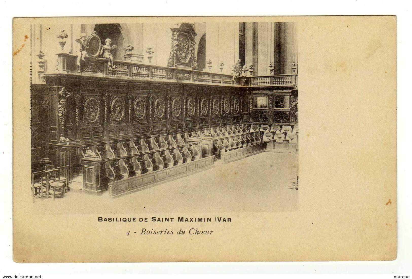 Cpa N° 4 Basilique De SAINT MAXIMIN Boiseries Du Choeur - Saint-Maximin-la-Sainte-Baume