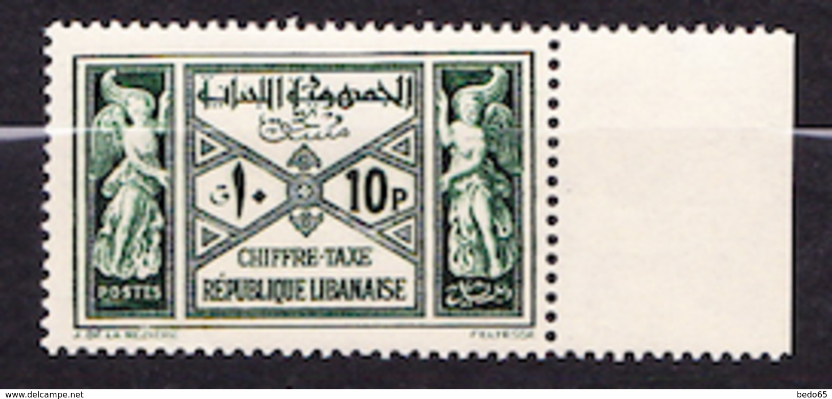 GRAND LIBAN  TAXE  N° 35 NEUF** LUXE SANS CHARNIERE / MNH - Portomarken