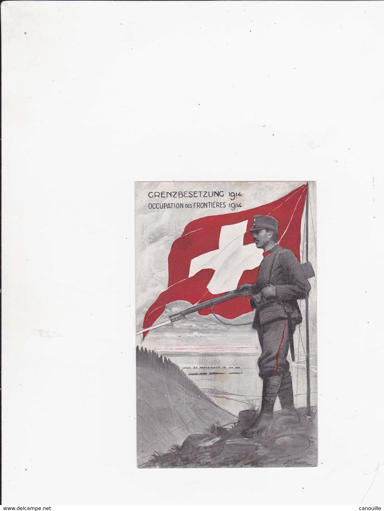 Armépe Suisse ... Occupation Frontières  - 1914 - War 1914-18