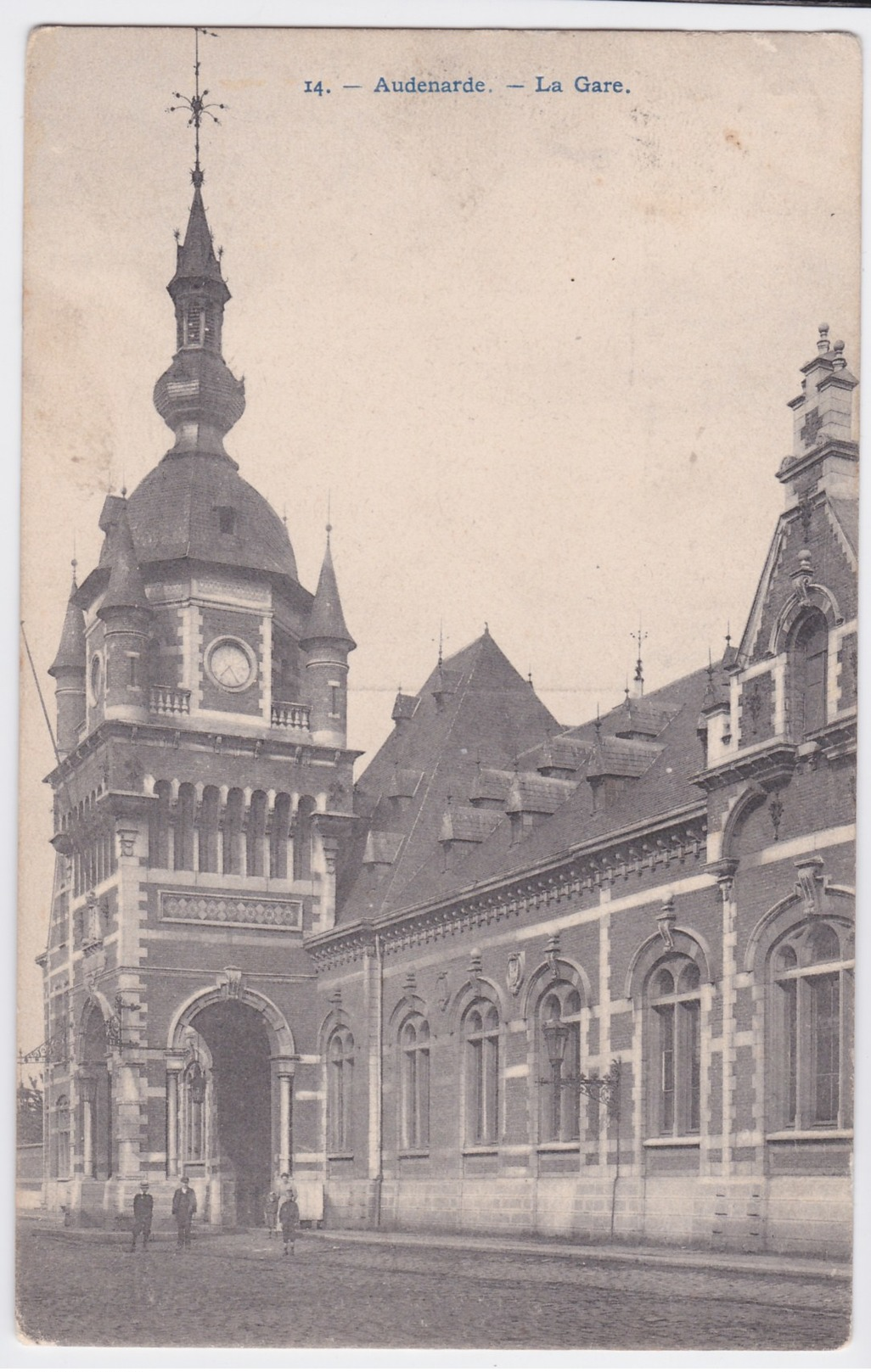 Audenarde Cpa  La Gare  Anno 1909 - Oudenaarde