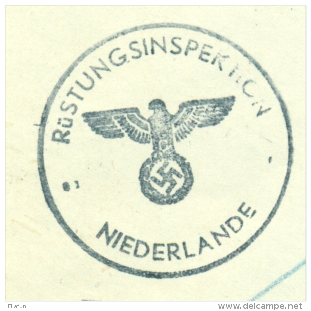Nederland - 1941 - Brief Durch Deutsche Dienstpost Niederlande Van Den Haag Naar Heerlen - Brieven En Documenten