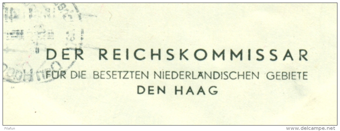 Nederland - 1941 - Brief Durch Deutsche Dienstpost Niederlande Van Den Haag Naar Heerlen - Brieven En Documenten