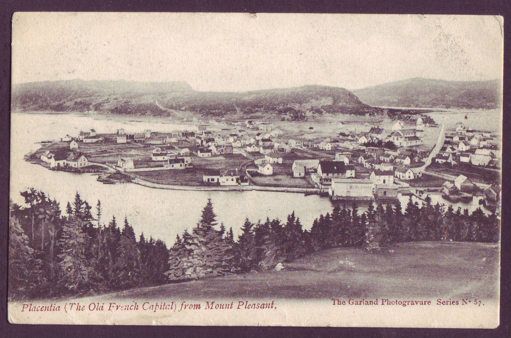 Placentia (the Ola French Capital) From Mount Pleasant ( 2 Scans ) - Autres & Non Classés