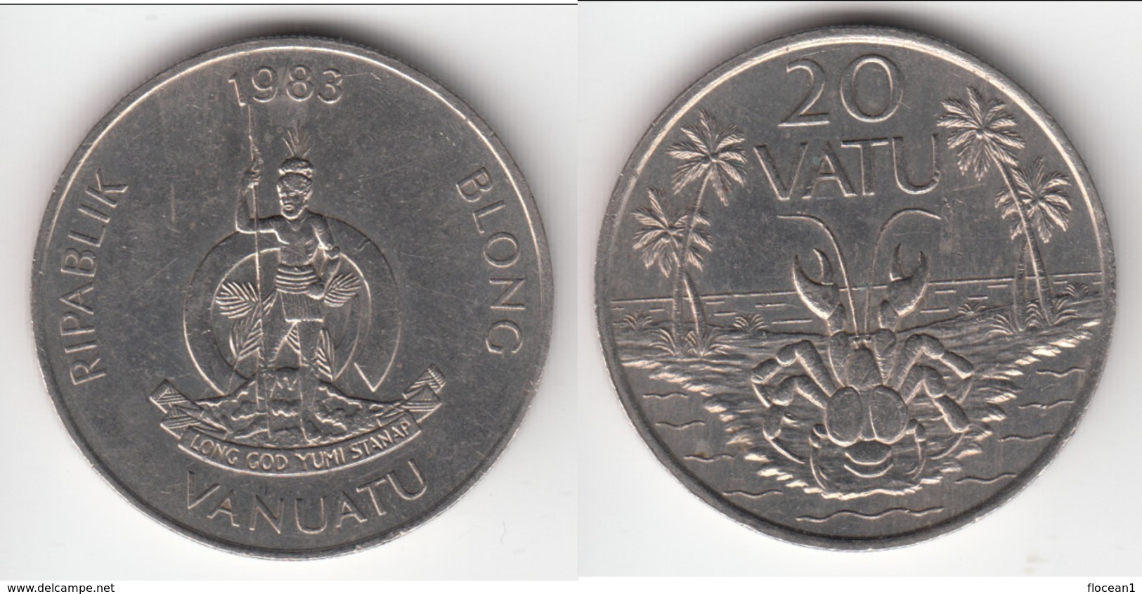 **** VANUATU - 20 VATU 1983 - CRABE **** EN ACHAT IMMEDIAT !!! - Vanuatu