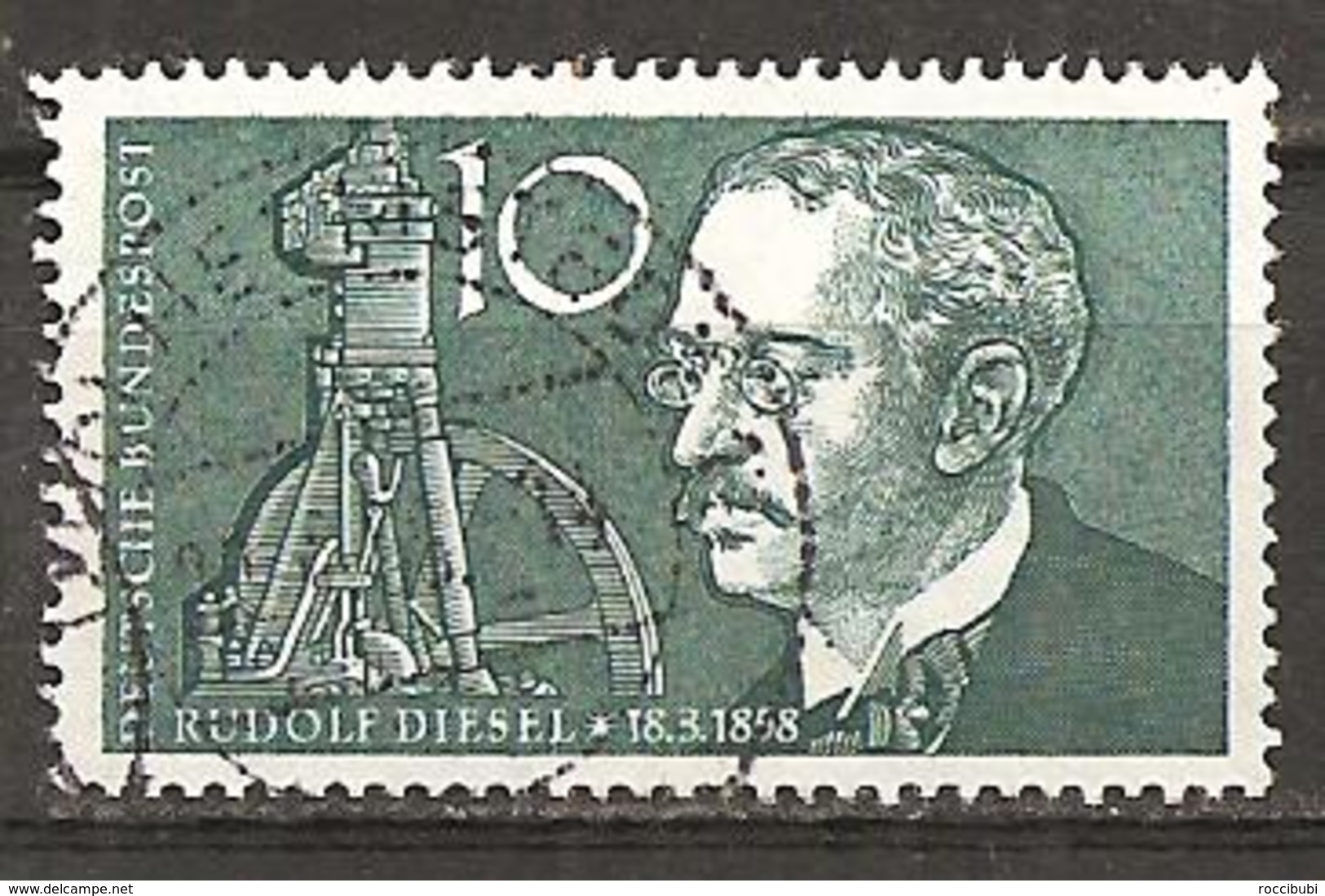 BRD 1958 // 284 O Rudolf Diesel - Gebraucht