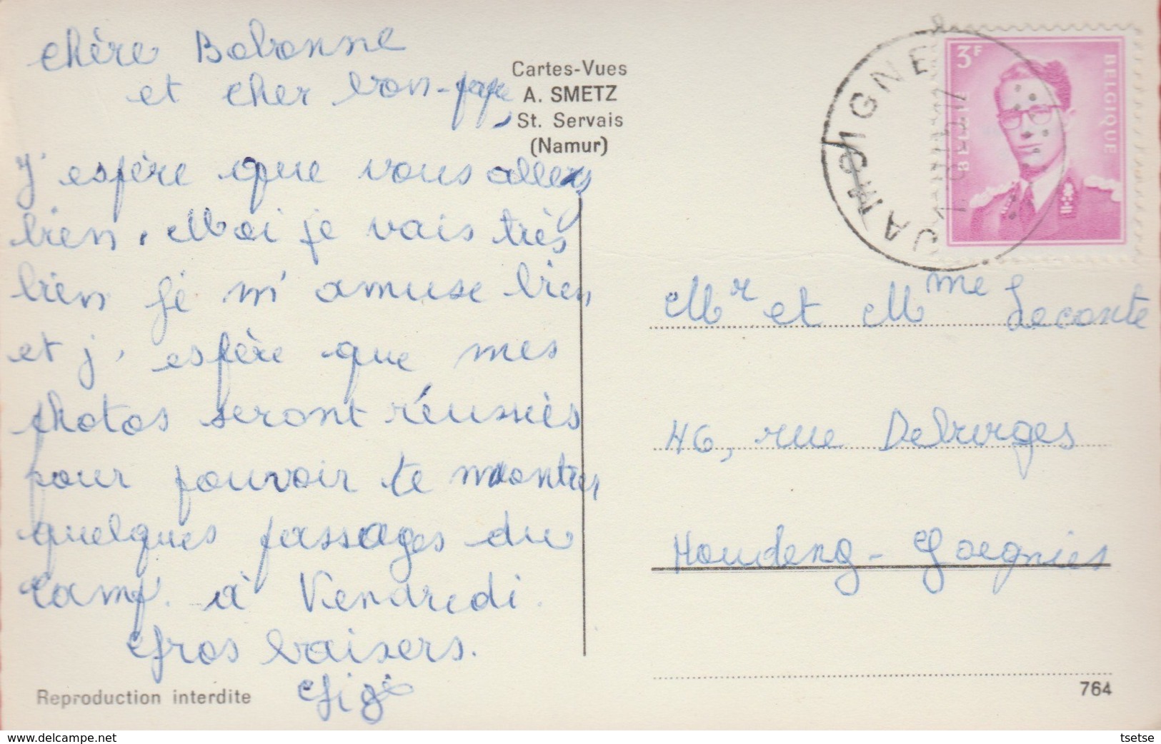 Termes S / Semois - Le Sacré-Coeur - 1965 ( Verso Zien ) - Chiny