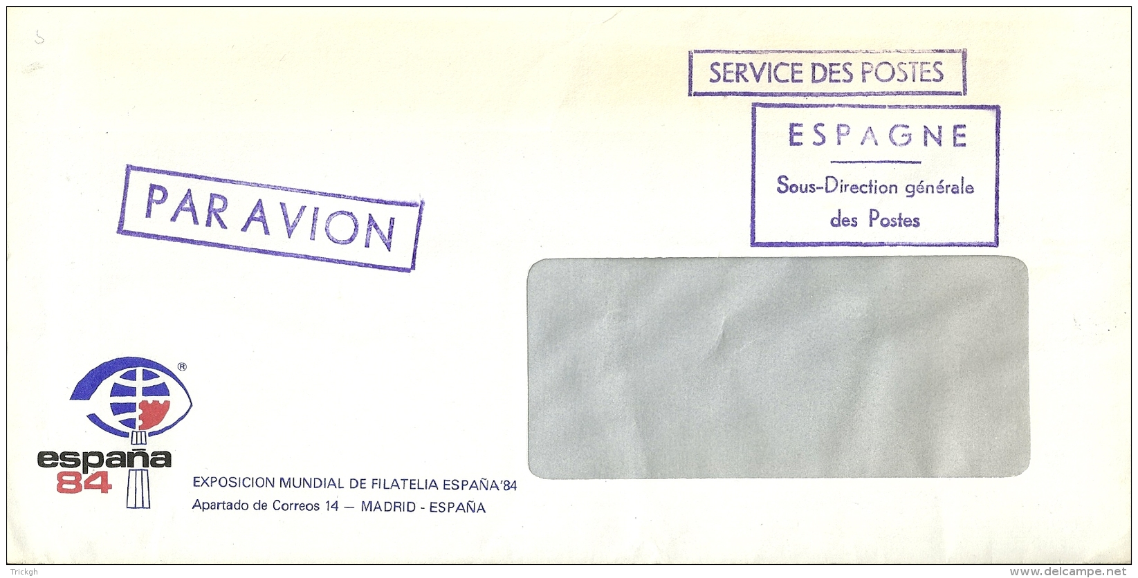 Espana 1984 Service Des Postes - Postage Free