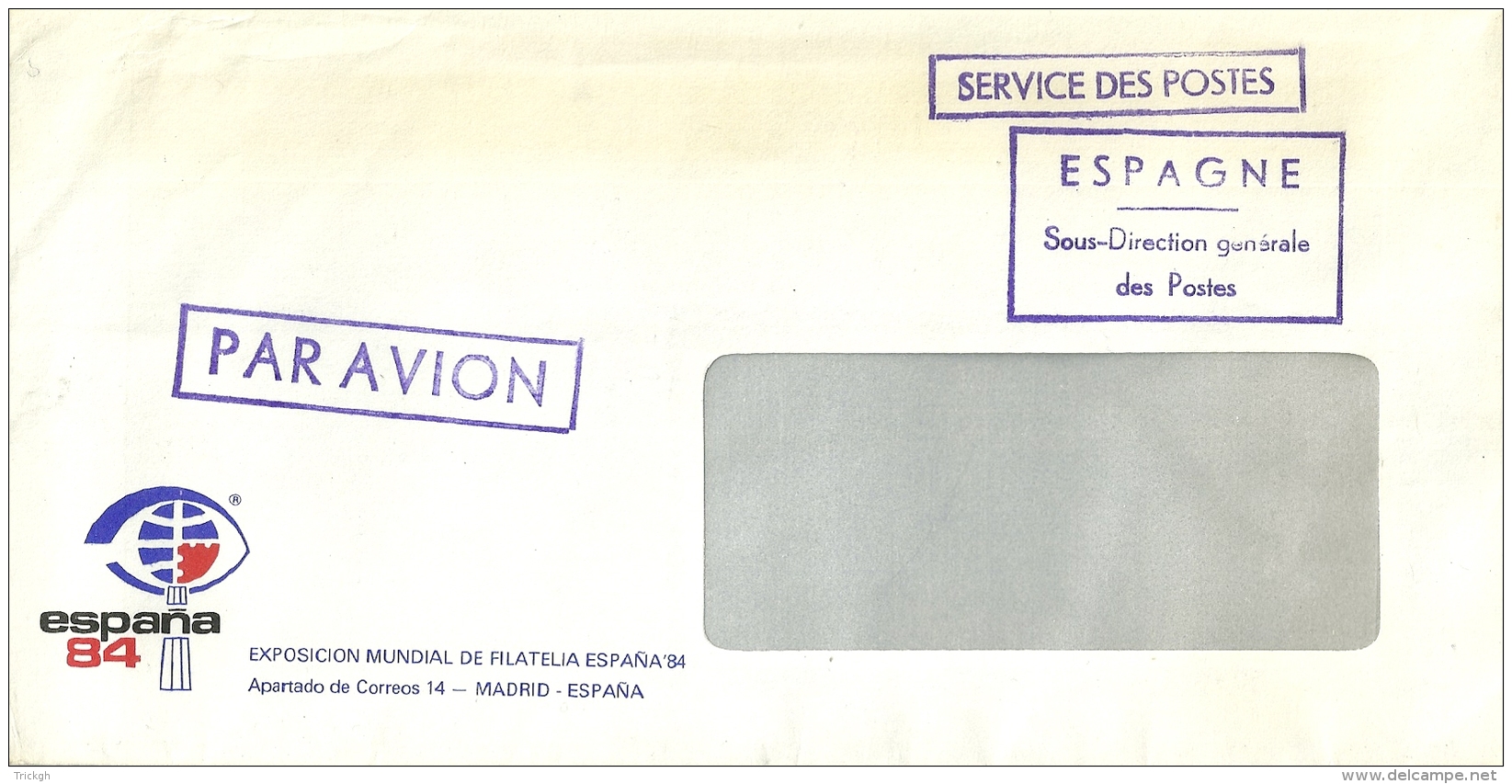 Espana 1984 Service Des Postes - Vrijstelling Van Portkosten