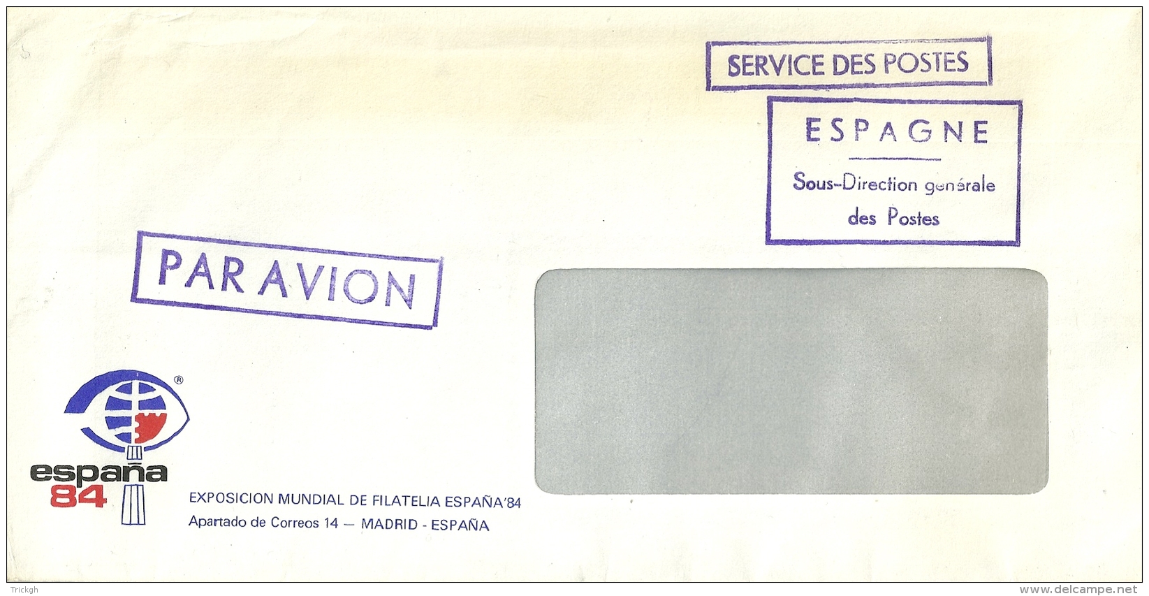 Espana 1984 Service Des Postes - Franquicia Postal