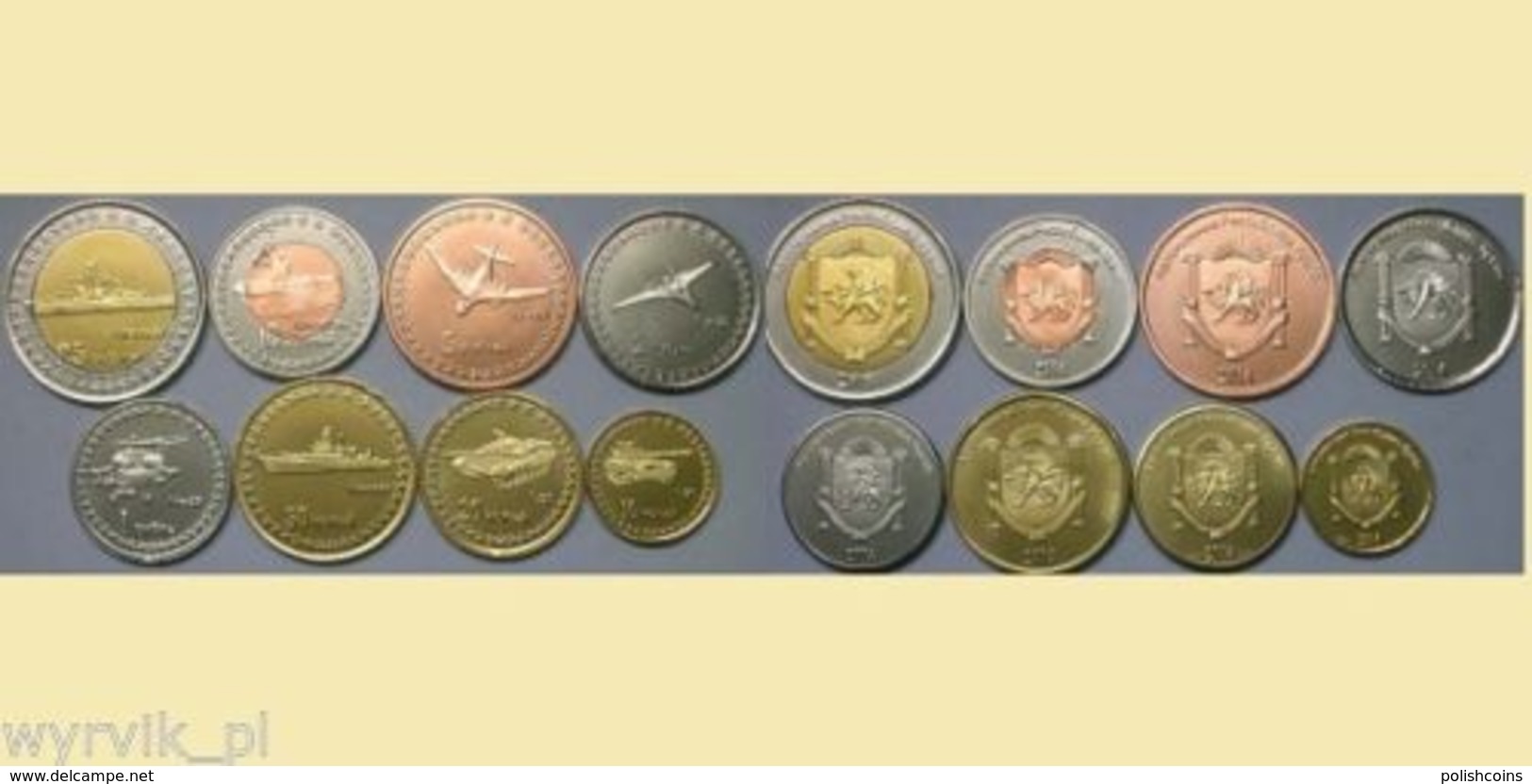 CRIMEA 2014 Set Of 8 Coins WAR MACHINES - Andere - Europa