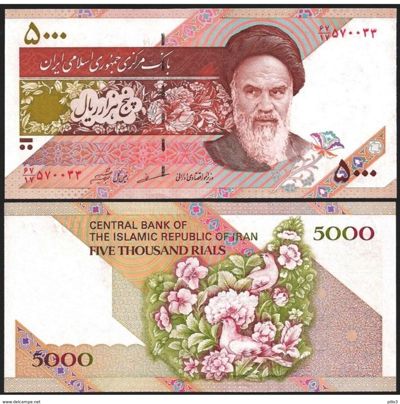 IRAN :   5000 Rials   Del  2004  Pick  145e   FdS  UNC - Iran