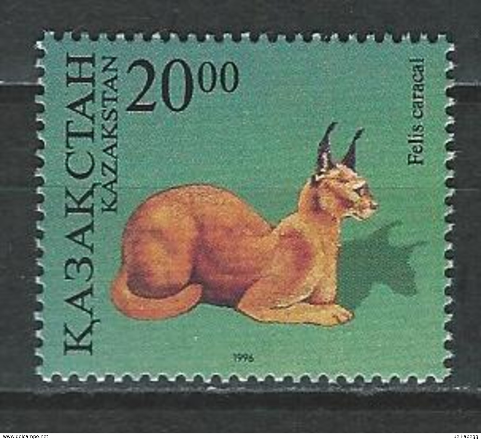 Kasachstan Mi 118 ** MNH Caracal Caracal - Raubkatzen