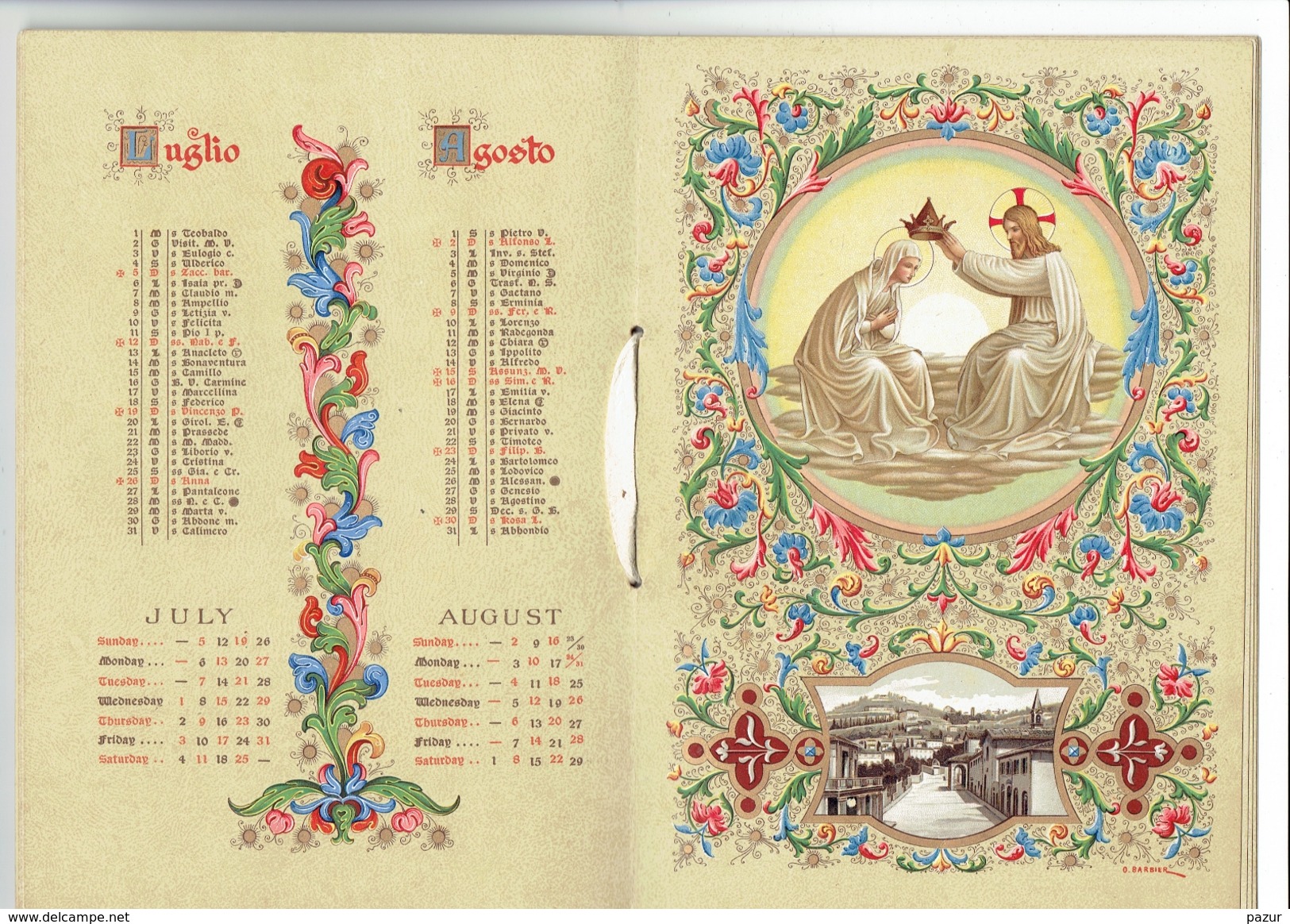 CALENDRIER 14X20 CM - 1908 - LIVRET ILLUSTRE CHROMO 7 FEUILLES TB - Small : 1901-20