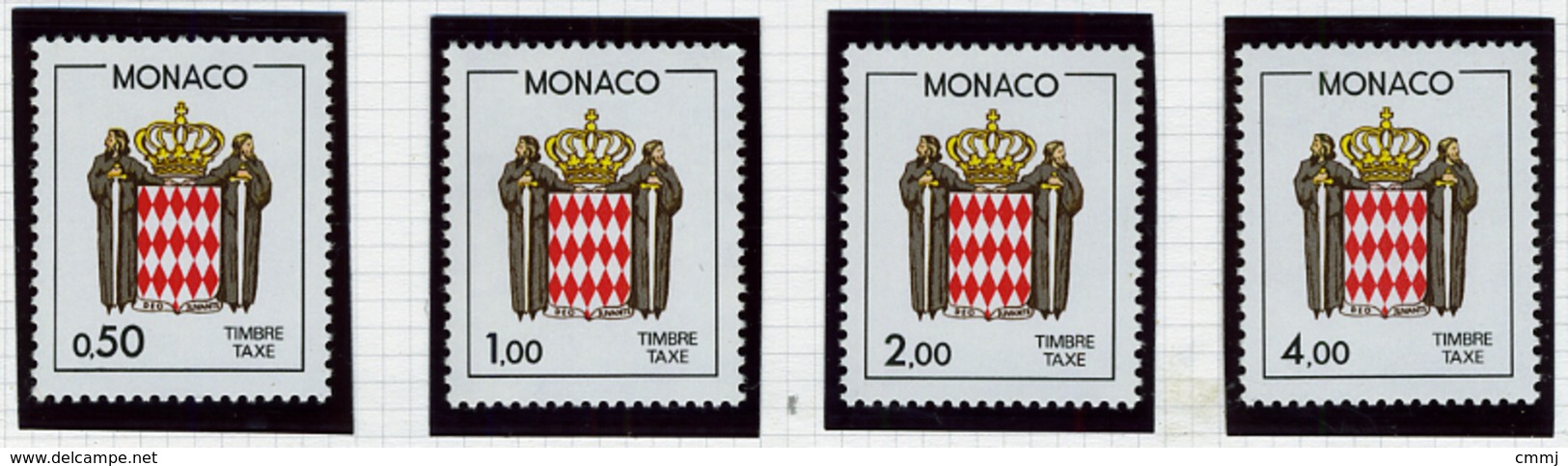 1983 - MONACO -  Catg.. Mi. TAXE 87/90 - NH - (I-SRA3207.43) - Revenue