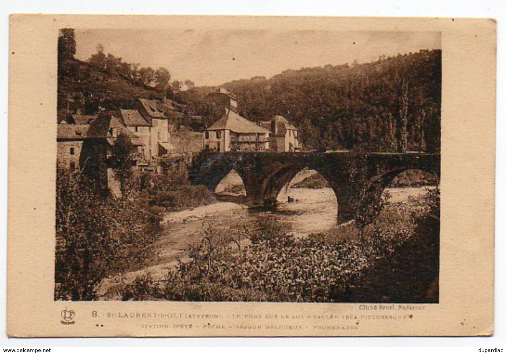 12 - Aveyron / St LAURENT D'OLT -- Le Pont Sur Le Lot. - Autres & Non Classés