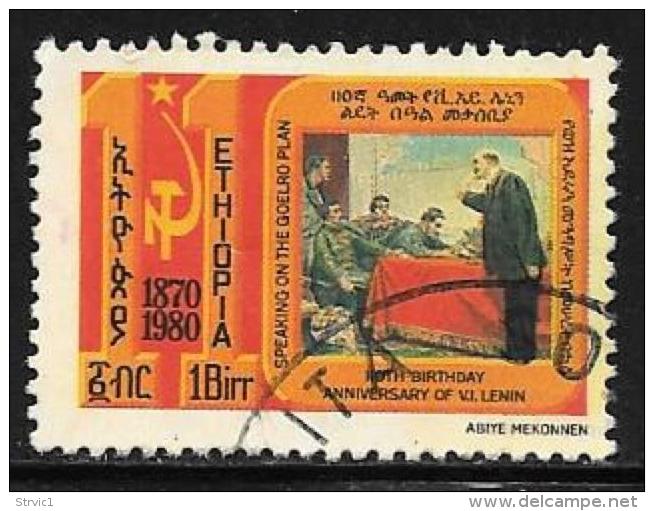 Ethiopia, Scott # 968 Used Lenin Painting, 1980 - Ethiopie