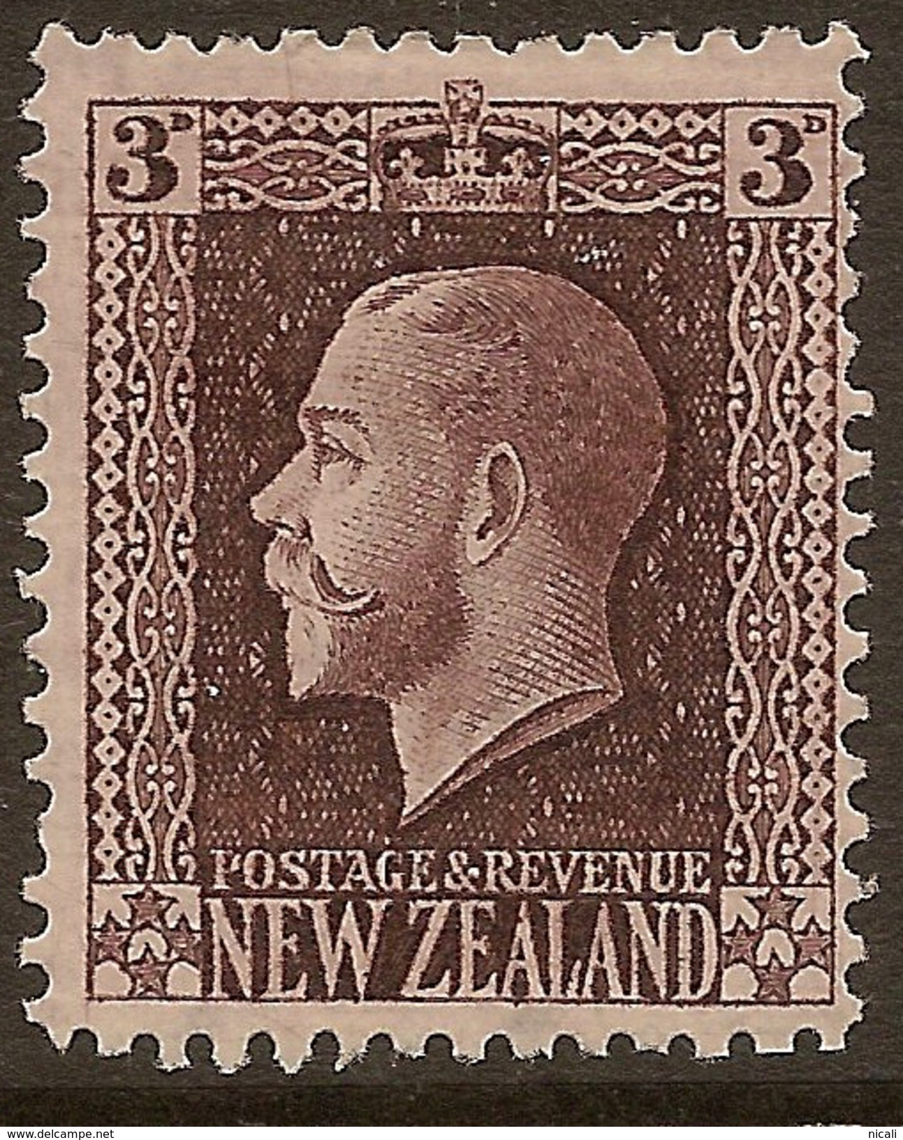 NZ 1915 3d KGV Provisional SG 433 HM #YS327 - Nuovi