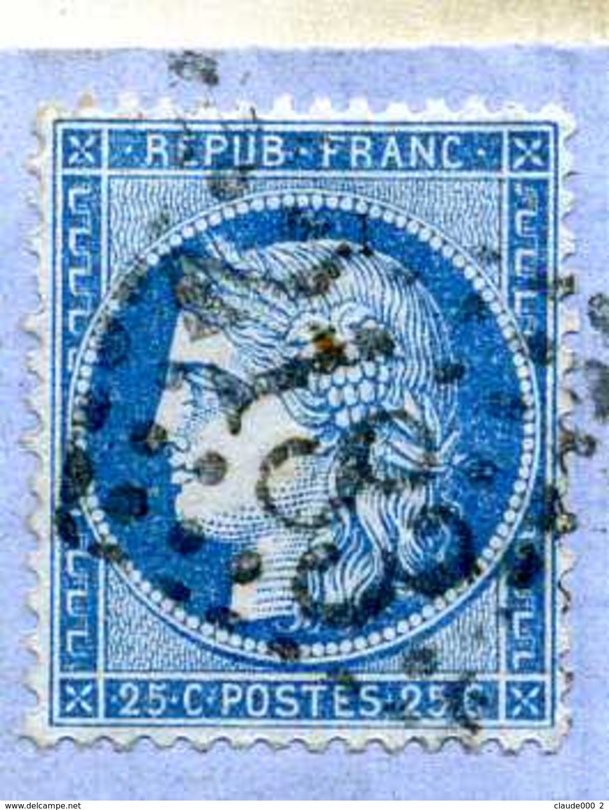 LETTRE De 1873 PLIEE OBLITEREE Avec CERES 25c BLEU      (U183) - Manuscrits